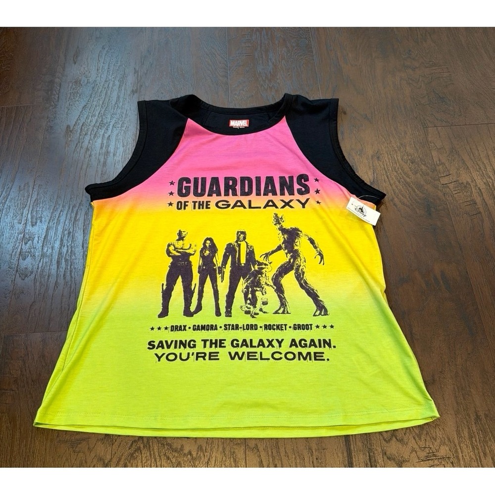 Disney Parks Marvel Cosmic Rewind Guardians Of The Galaxy T-shirt L nwt